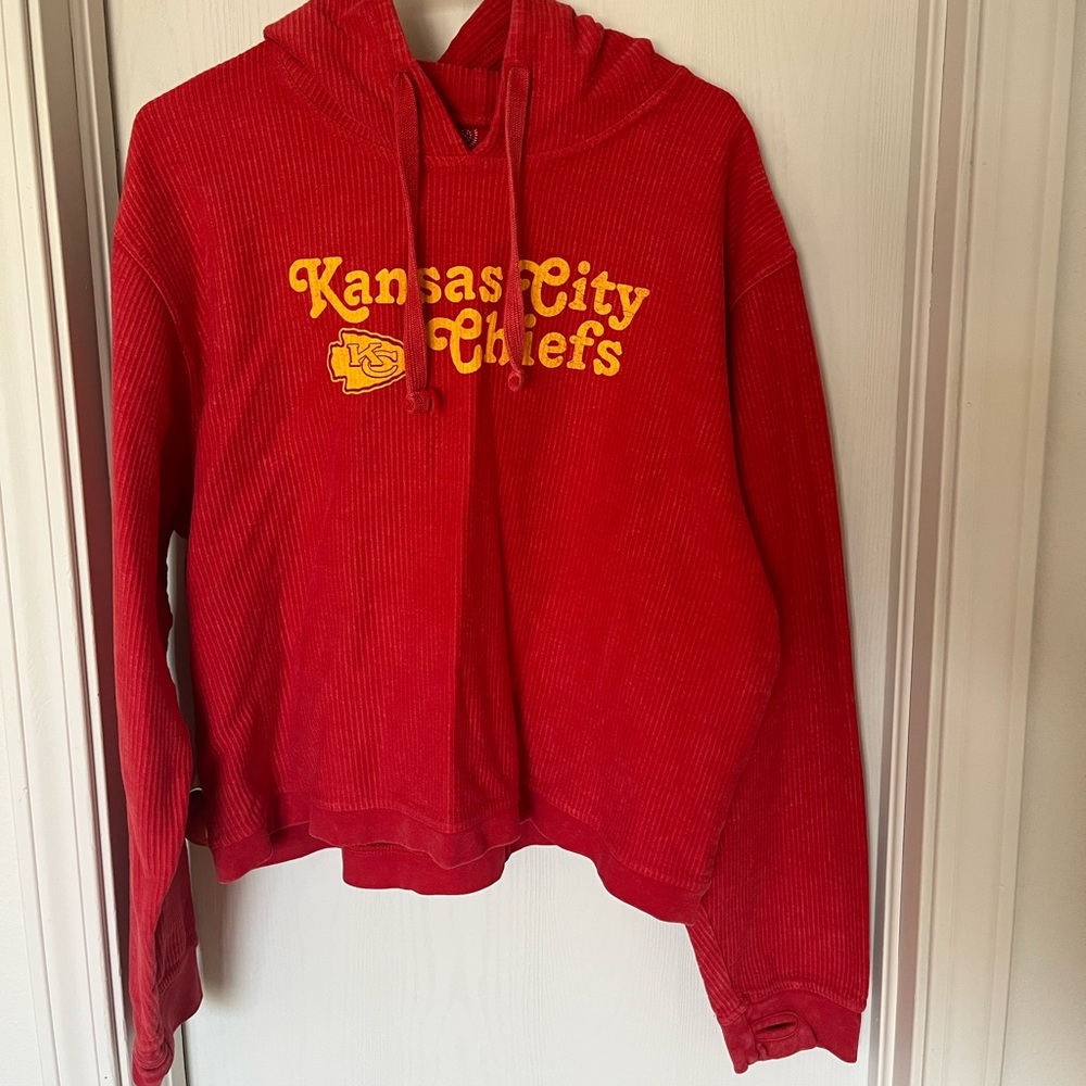 Bright red Chiefs hoodie!